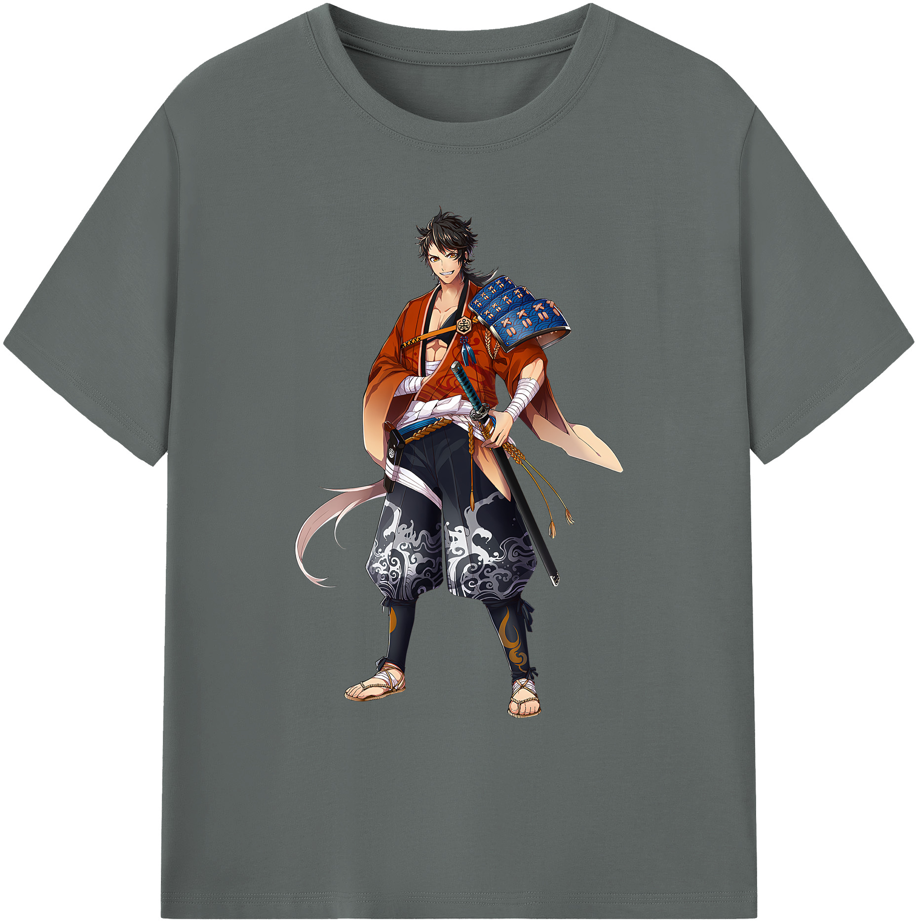 （画像用） 刀剣乱舞 Touken Ranbu 綿100％ メンズ半袖Tシャツ｜肌触りやわらか＆通気性